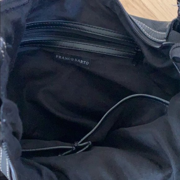 Franco Sarto Black Leather Shoulder Bag - Picture 4 of 5